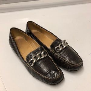 Leather lined slip ons